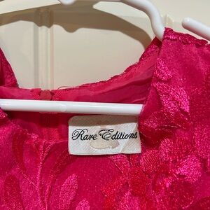 Rare Editions Fuchsia Lace Dress